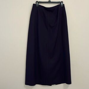 Talbots maxi skirt woman’s size 10 purple 100% wool lined long length